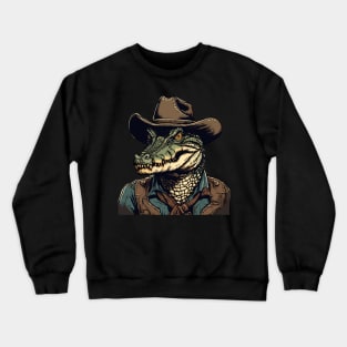 Crocodile Cowboy Crewneck Sweatshirt